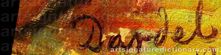 Signature by Nils Von DARDEL