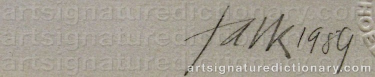 Signature by Lars Erik FALK