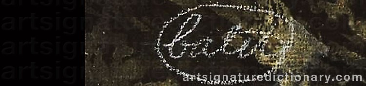 Authentic signature by Jan BALET on artwork