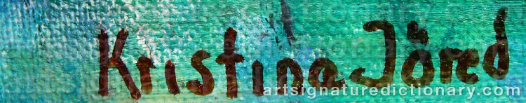 Signature by Kristina JÖRED