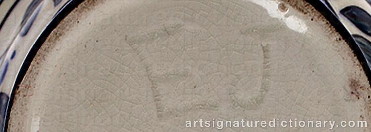 Authentic signature by Elin JUSELIUS on  artwork