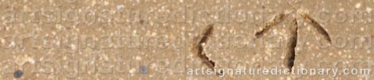 Authentic signature by Charles H. TEARE on artwork