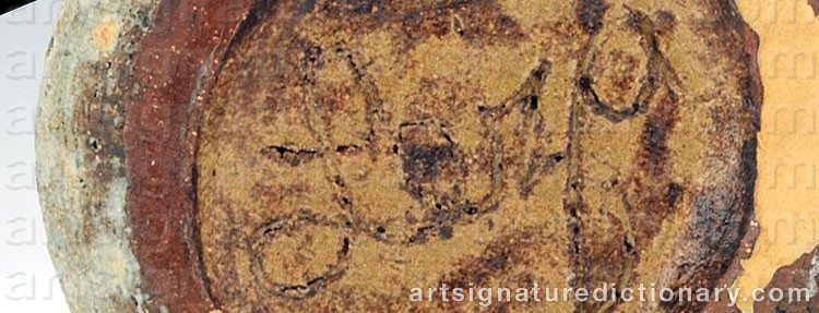 Authentic signature by Leza Sullivan ‘Leza’ MCVEY on  artwork