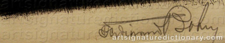 Signature by Ferdinand BOBERG