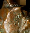 Close-up details showing Axel EBBE signature forgery characteristics