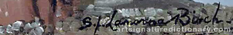 Authentic signature by Samuel John Lamorna BIRCH on artwork