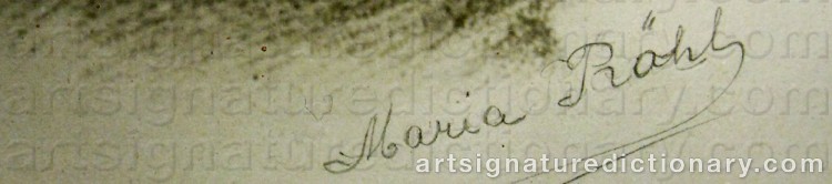 Signature by Maria Christina RÖHL