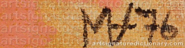 Authentic signature by Viorel MARGINEAN on  artwork