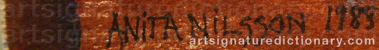 Signature by Anita NILSSON