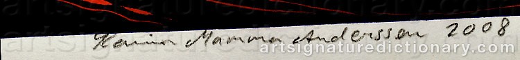 Signature by Karin ‘Mamma’ ANDERSSON