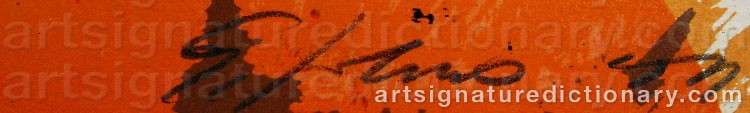 Signature by Gunnar JOHNSSON
