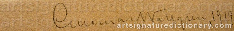 Signature by Gunnar WALLGREN