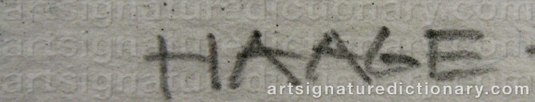 Signature by Sixten HAAGE