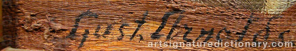 Signature by Gustaf ARNOLDS