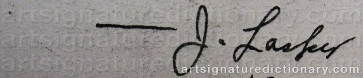 Signature by Jonathan LASKER