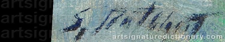 Authentic signature by Samuel ROTHBORT on artwork