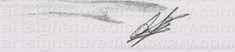 Authentic signature by Peter FINNIGAN on  artwork