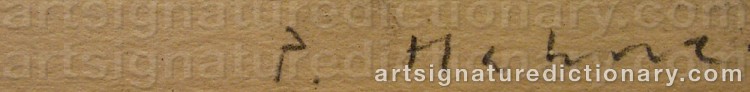 Signature by Peter HAHNE