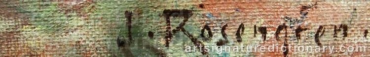 Signature by Jean ROSENGREN