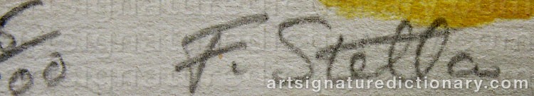 Signature by Frank STELLA