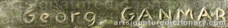 Signature by Georg GANMAR