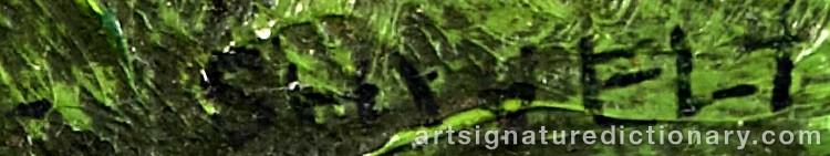 Authentic signature by Paul SHIVELY on  artwork