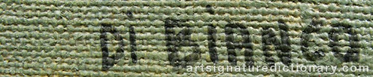 Authentic signature by Pascual DI BIANCO on Painting/Watercolour artwork