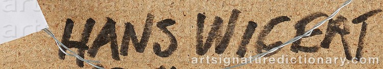 Signature by Hans WIGERT