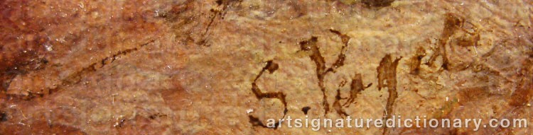 Authentic signature by Sidney Edward PAGET on  artwork