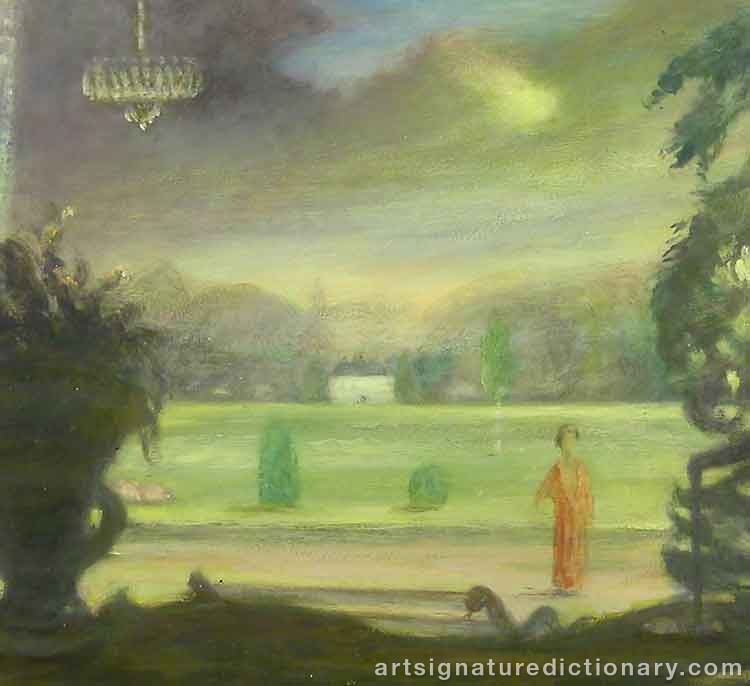 Close-up details showing Stellan MÖRNER signature forgery characteristics