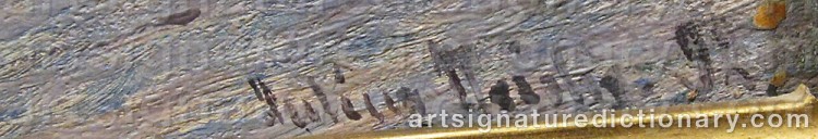 Signature by Julius WEIDIG