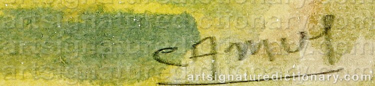 Signature by Gustave CAMUS