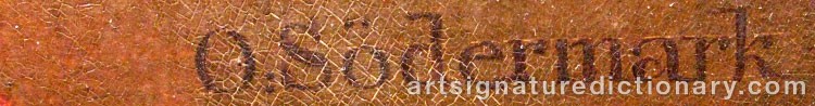Signature by Olof Johan SÖDERMARK