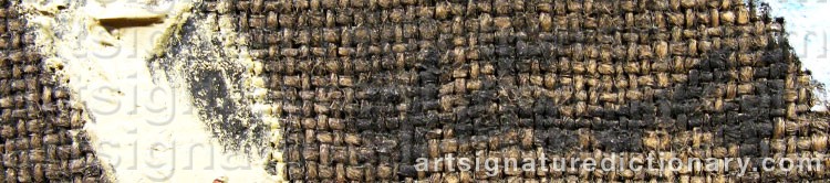 Authentic signature by Jacques HÉROLD on  artwork