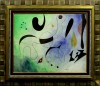 Close-up details showing Joan MIRO signature forgery characteristics