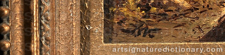 Authentic signature by John WILLIAMSON on Painting/Watercolour artwork