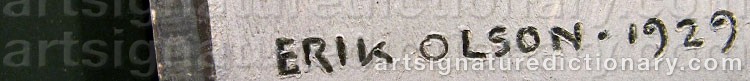 Signature by Erik OLSON