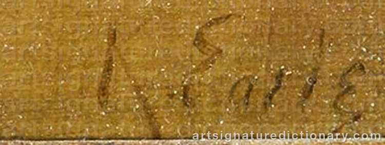 Authentic signature by Kate EARLE on Painting/Watercolour artwork