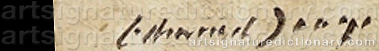 Authentic signature by Edward Brian SEAGO on Painting/Watercolour artwork