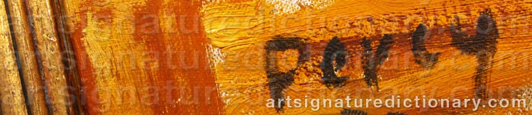 Signature by Arthur PERCY