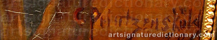 Signature by Carl Axel PRINTZENSKÖLD