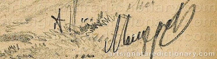 Signature by Prince Arsenii Ivanovich MESCHERSKY