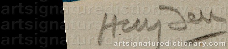 Signature by Henri HAYDEN
