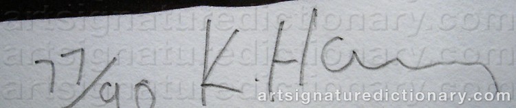 Signature by Keith HARING