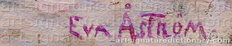Signature by Eva ÅSTRÖM