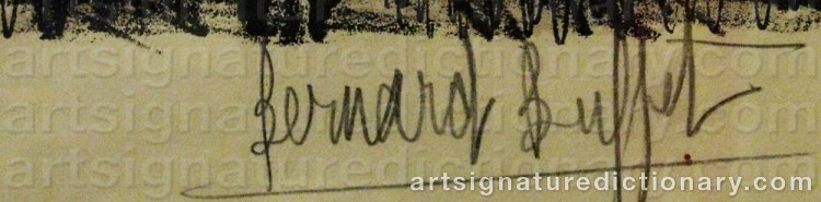 Signature by Bernhard BUFFET