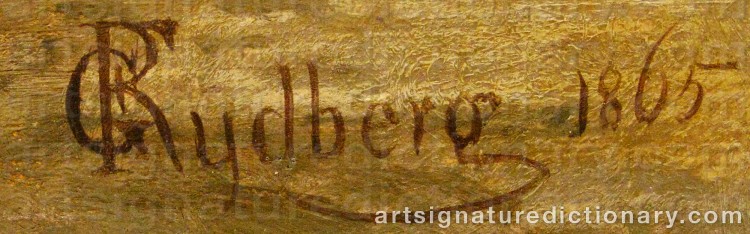 Signature by Gustaf RYDBERG