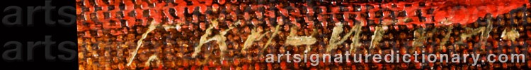 Authentic signature by Georgij Petrowistch KITSCHIGIN on artwork