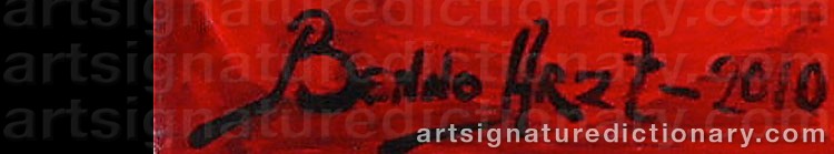 Signature by Benno ARZT
