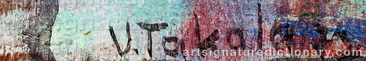 Authentic signature by Veikko TAKALA on artwork